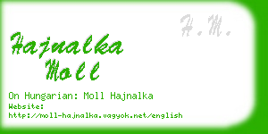hajnalka moll business card